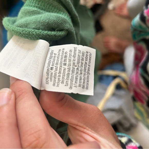 Pink green zip up sweatshirt - Picture 5 of 7